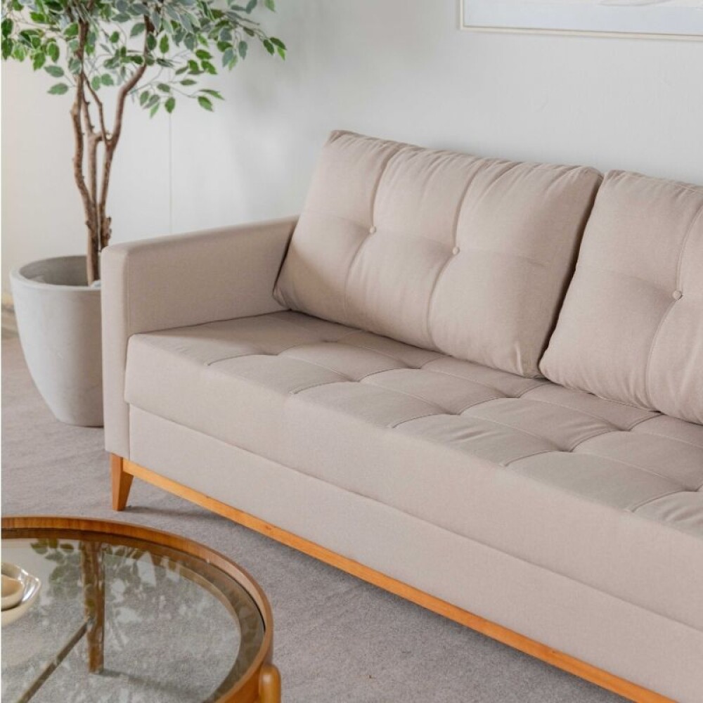 Sofá Torino / Beige 3 cuerpos