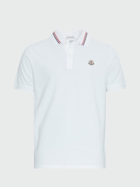 Moncler -Remera polo de algodón manga corta 0