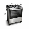 Cocina Petra Master Glass 5 Hornallas Color Negro Supergas Cocina Petra Master Glass 5 Hornallas Color Negro Supergas