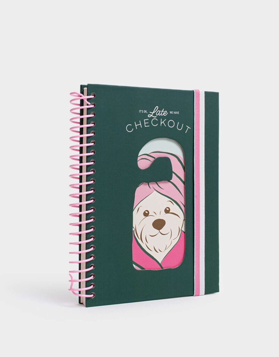 Cuaderno A5 Checkout - Verde Oscuro 