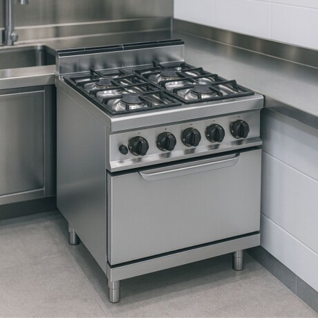 Cocina de 4 Fuegos a Gas/Supergas GN 2/1 Cocina de 4 Fuegos a Gas/Supergas GN 2/1