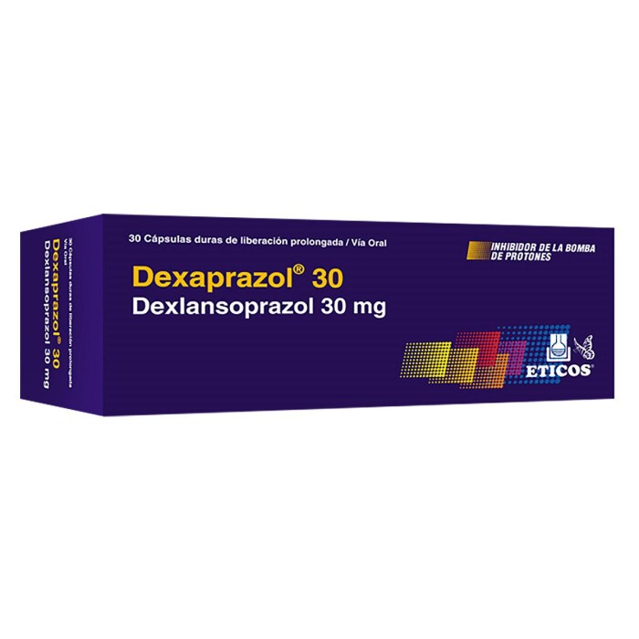 DEXAPRAZOL 30 MG. LP CJ X 30 CAPS. única