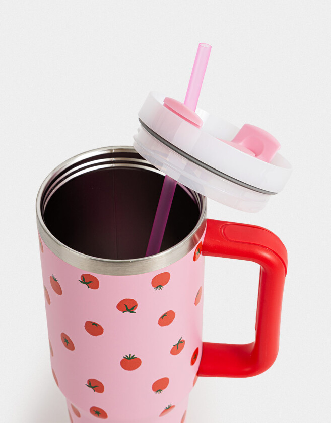 Artículos cocina Vaso Alto Térmico Estampado - Fucsia Medio
