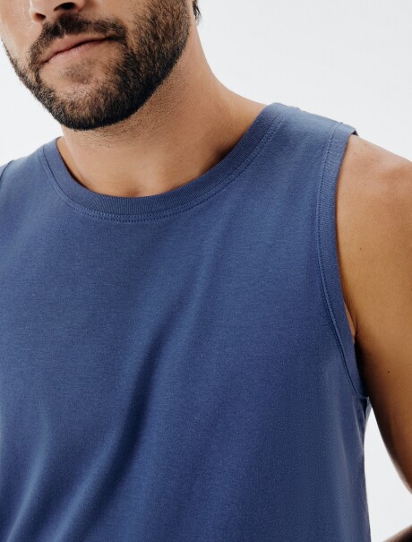 MUSCULOSA BÁSICA WORLD AZUL