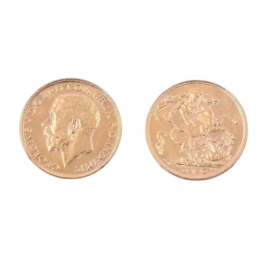Moneda de oro Gran Bretaña un soberano/libra año 1925. Moneda de oro Gran Bretaña un soberano/libra año 1925.
