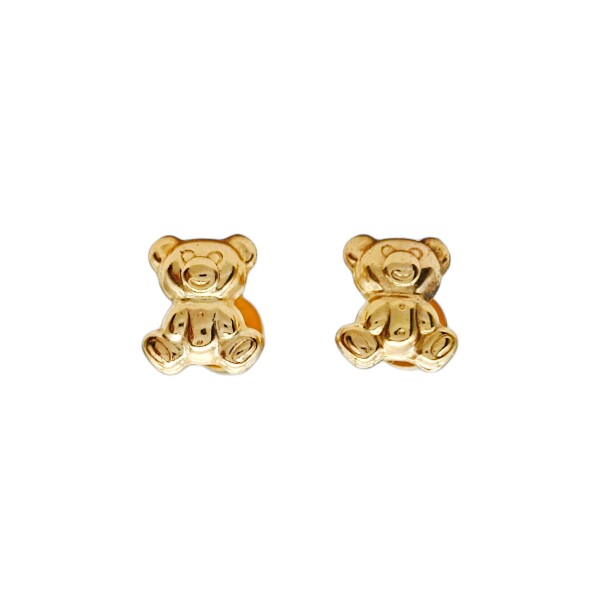 Abridores Ositos-Oro Bajo-Sin piedra-AB8008 Sinpiedra
