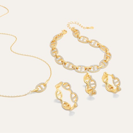 Set Justine - Plata y Baño de Oro Set Justine - Plata y Baño de Oro