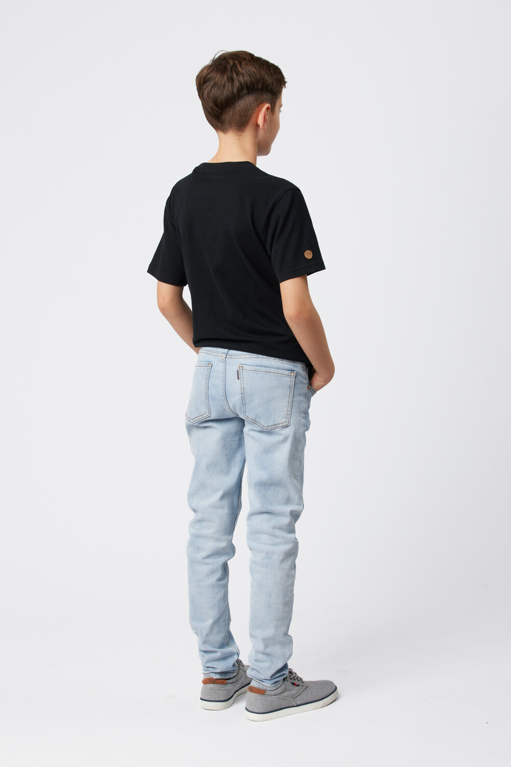 PANTALÓN DE JEAN SKINNY Celeste