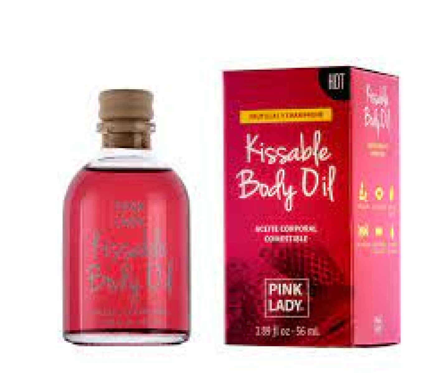 Pink Lady Aceite para masajes y Lubricación de Frutillas con Champagne 56 ml 