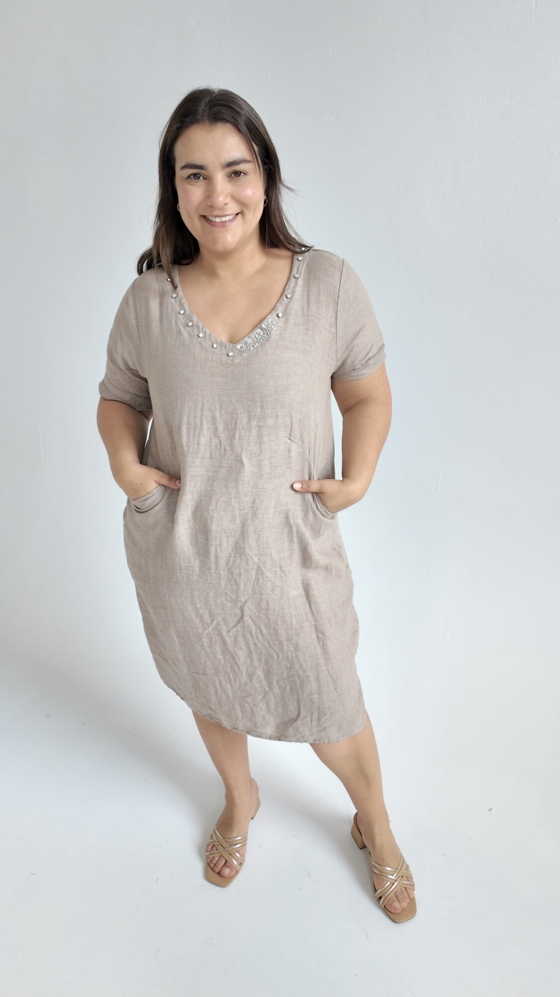 Vestido Caroline Vestido Caroline Beige