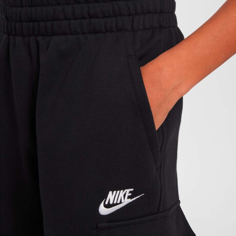 Short Nike Sportswear Club French Terry Cargo de Niños Negro