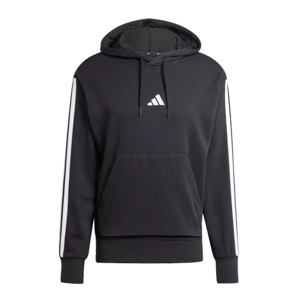 ESSENTIALS 3 STRIPES HOODIE - ADIDAS NEGRO