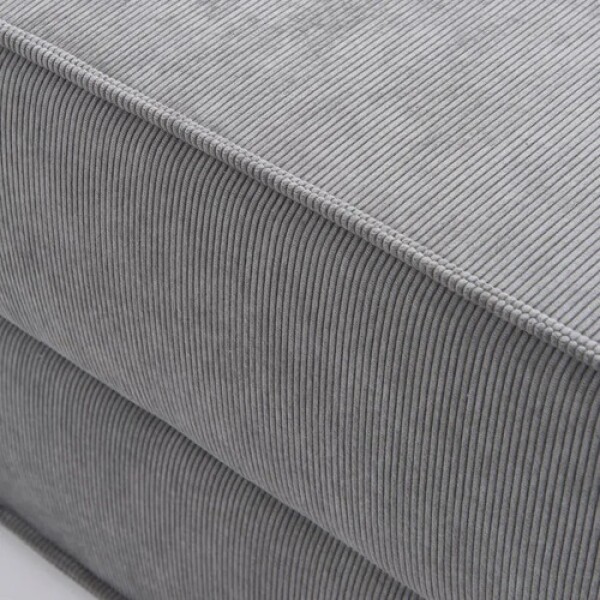 Sofa Sillón Cama Teddy Full Premium 3 Cuerpos Corderoy Gris 1