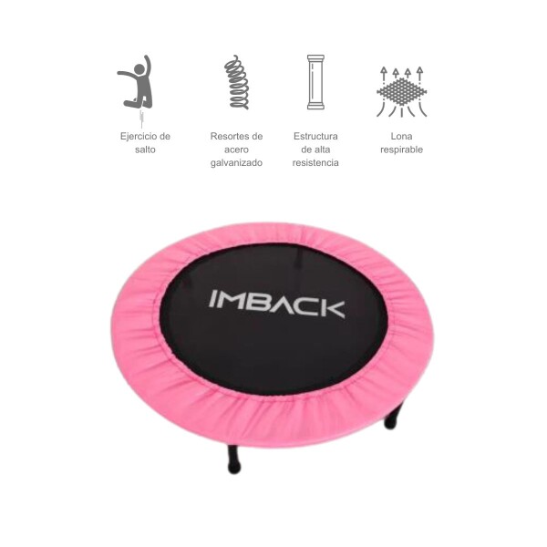 Mini Trampolin Plegable Cama Elástica Saltarín Fitness 102 Cm Color Rosa Mini Trampolin Plegable Cama Elástica Saltarín Fitness 102 Cm Color Rosa