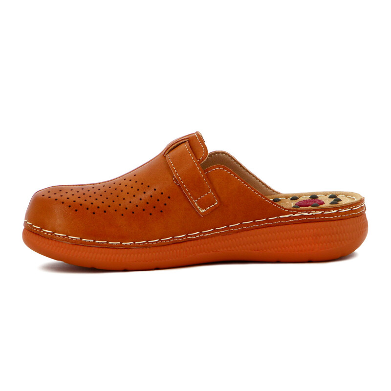 Wonder Zueco Dama Confort Tira C/ Hebilla Marron