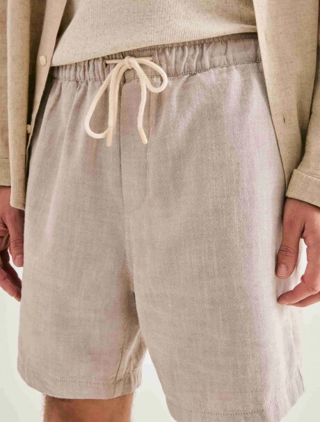 BERMUDA ESTILO JOGGER BEIGE