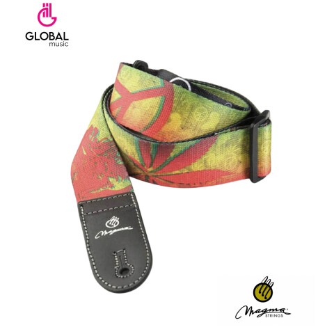 Correa Para Guitarra Magma Poliéster Reggae c/logo Correa Para Guitarra Magma Poliéster Reggae c/logo