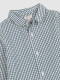 Camisa Minicuadros Cuello Camisero Blanco Roto
