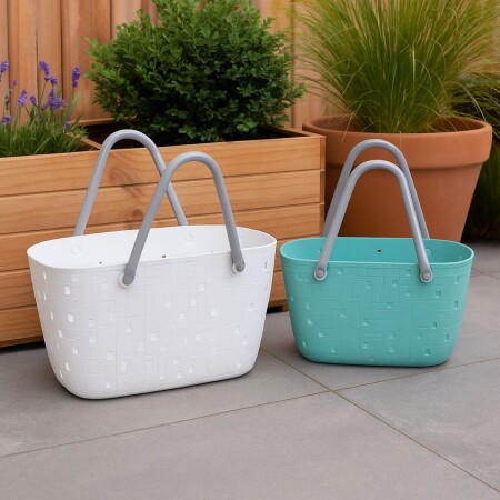 CESTO CANASTO TIPO BOLSA CON ASA 40X20X22CM CESTO CANASTO TIPO BOLSA CON ASA 40X20X22CM