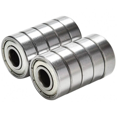 Set x10 Ruleman Blindado Abec7 608z Ruedas Patín Roller Skate Rod000106
