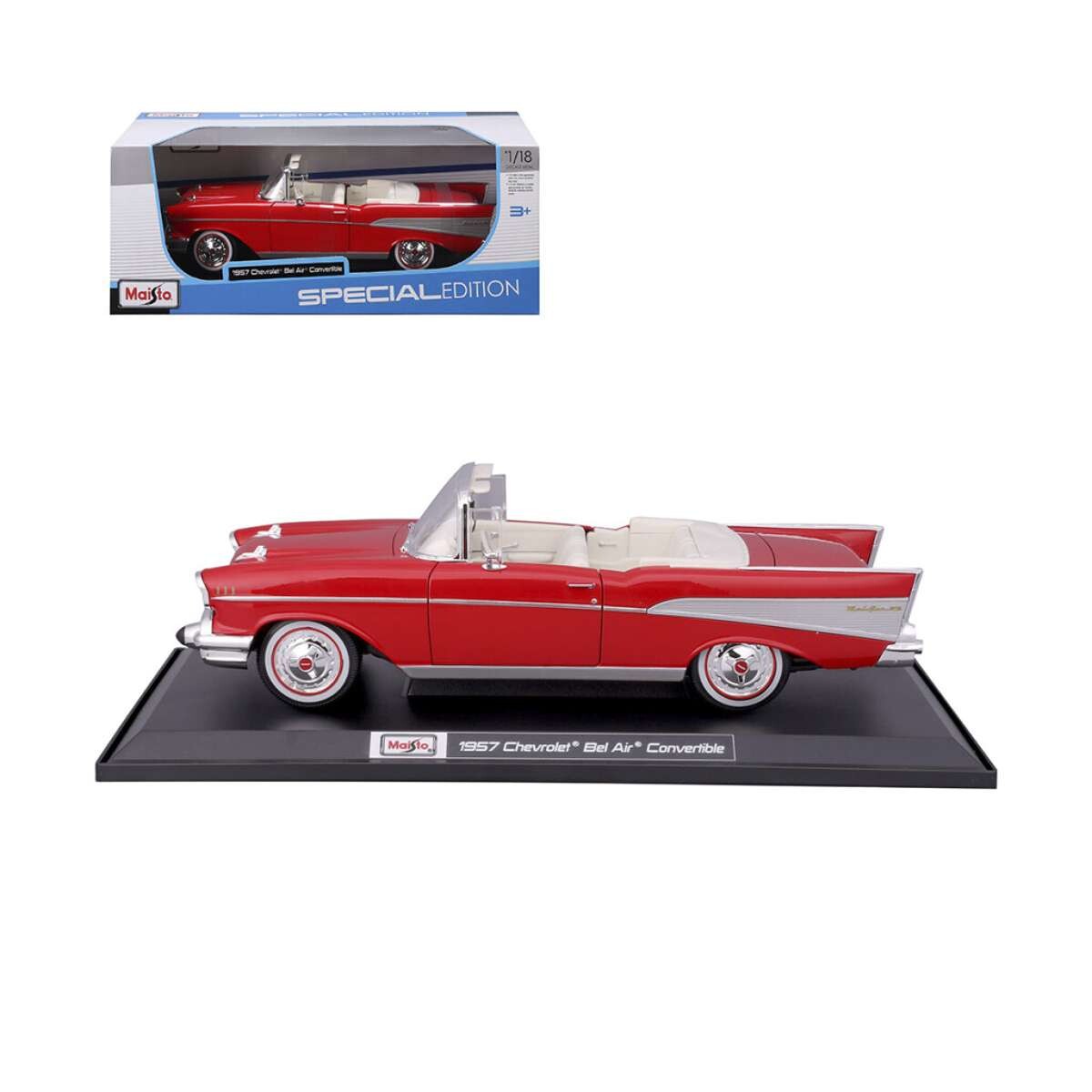 Auto De Colección Maisto 1957 Chevrolet Bel Air Convertible - Escala 1:18 