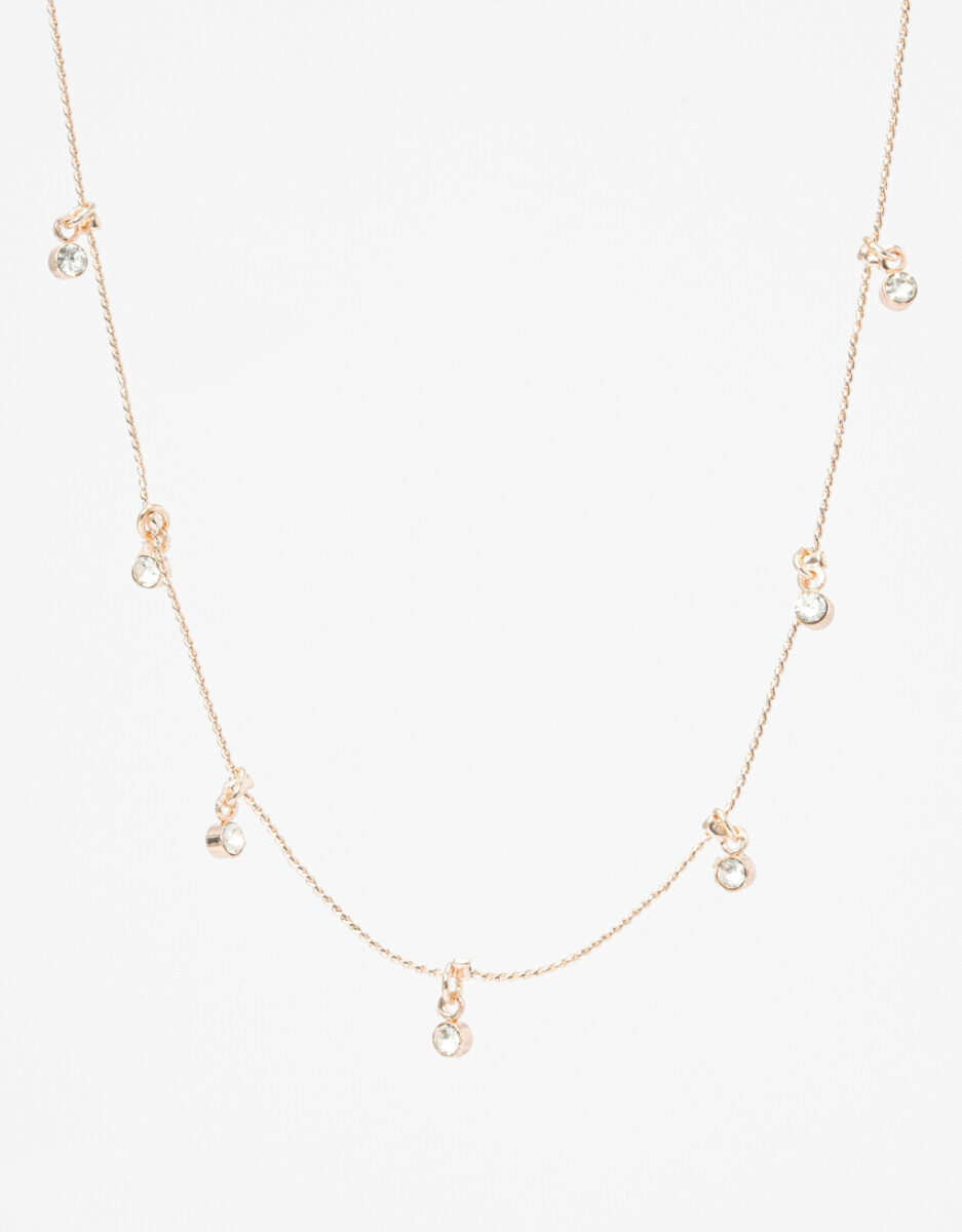 Collar Corto Con Strass 