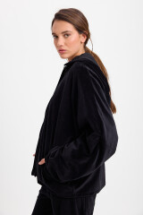 Campera Hoodie Negro