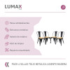 Silla Tolix Pack 4 unidades Metálica Vintage Asiento En Madera Negro