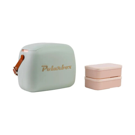 Conservadora Lunchera Térmica Pop 6L Polarbox c/2 Tuppers Matcha Gold