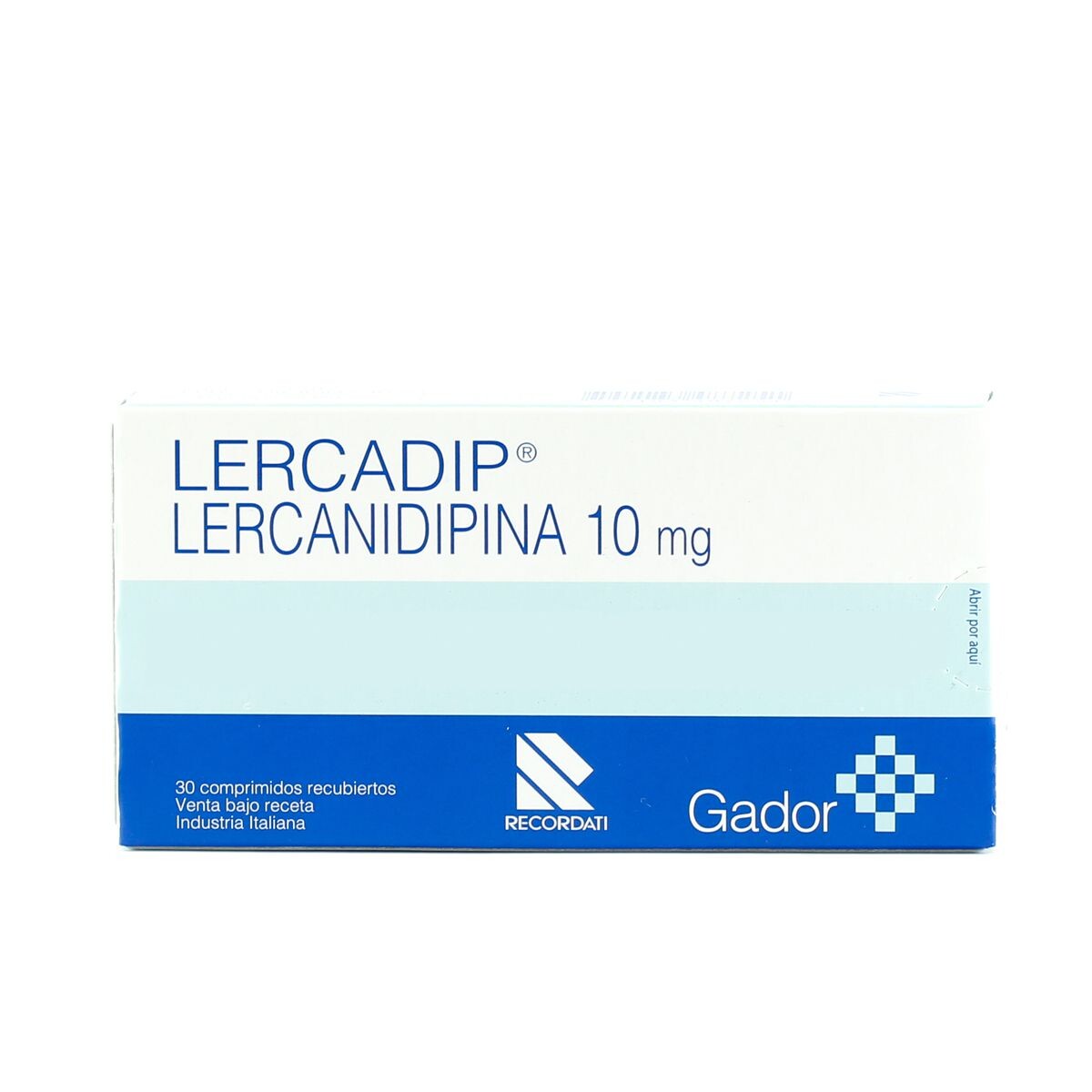 LERCADIP 10 MG. CJ X 30 COMPRIMIDOS 