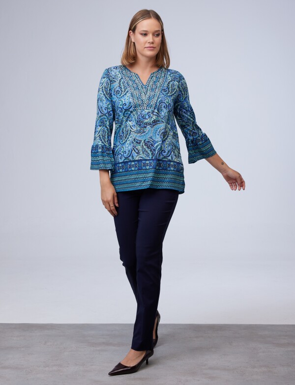 Blusa Bulgaros MULTI/VERDE