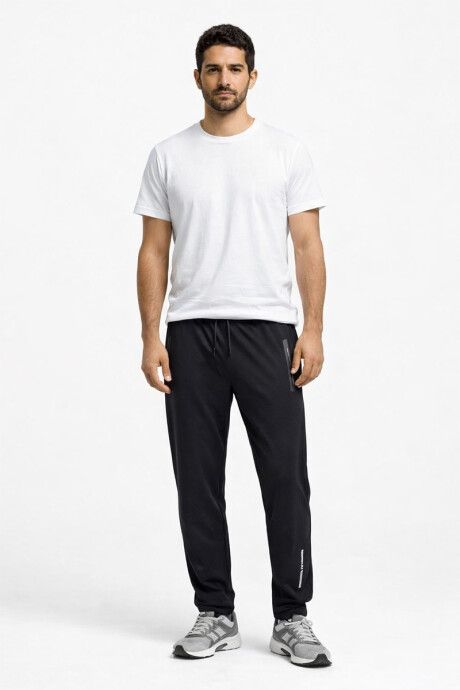 Pantalón Fitness de hombre Negro