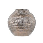 FLORERO GRANDE 20x20x19CM CERAMICA DORADO FLORERO GRANDE 20x20x19CM CERAMICA DORADO