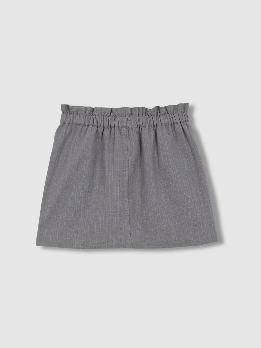 Falda Cintura Elastica Azul