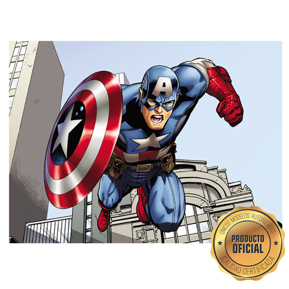 Lámina Avengers Personajes - Capitan America Rect. 