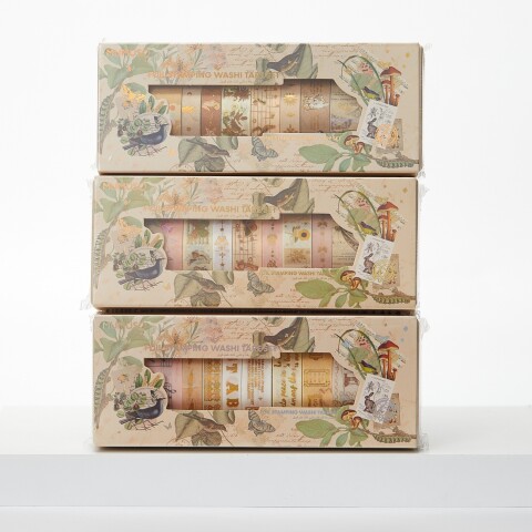 JUEGO DE CINTA WASHI PARA ESTAMPAR LÁMINAS (FOREST ADVENTURE/8 ROLLOS) JUEGO DE CINTA WASHI PARA ESTAMPAR LÁMINAS (FOREST ADVENTURE/8 ROLLOS)