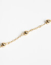 Pulseras Flexibles Metal Pulsera Flexible Bañada En Oro - Dorado