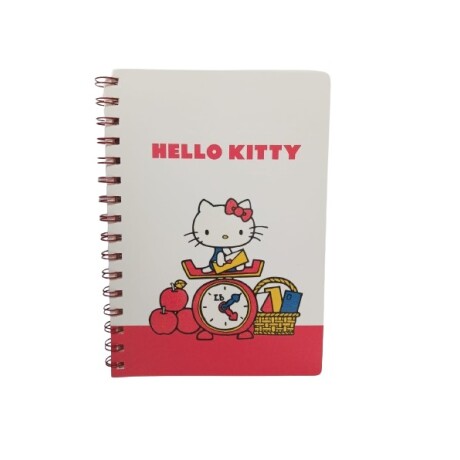 Cuaderno espiral Hello Kitty blanco
