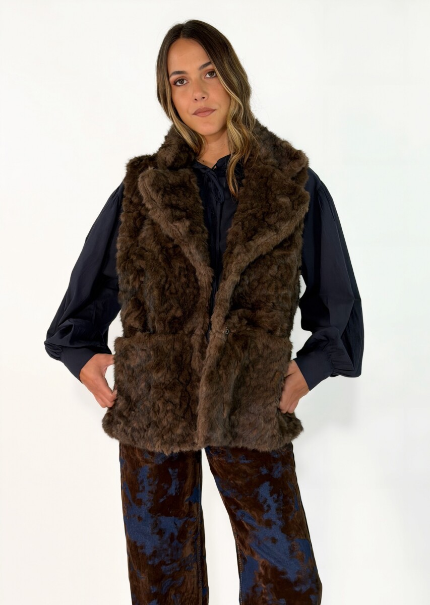 CHALECO TELMA - MARRON 