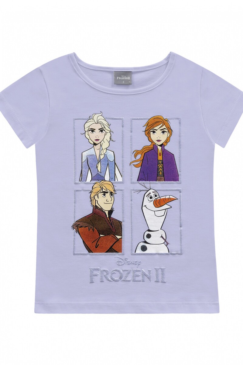 Remera de niña con Frozen LILA