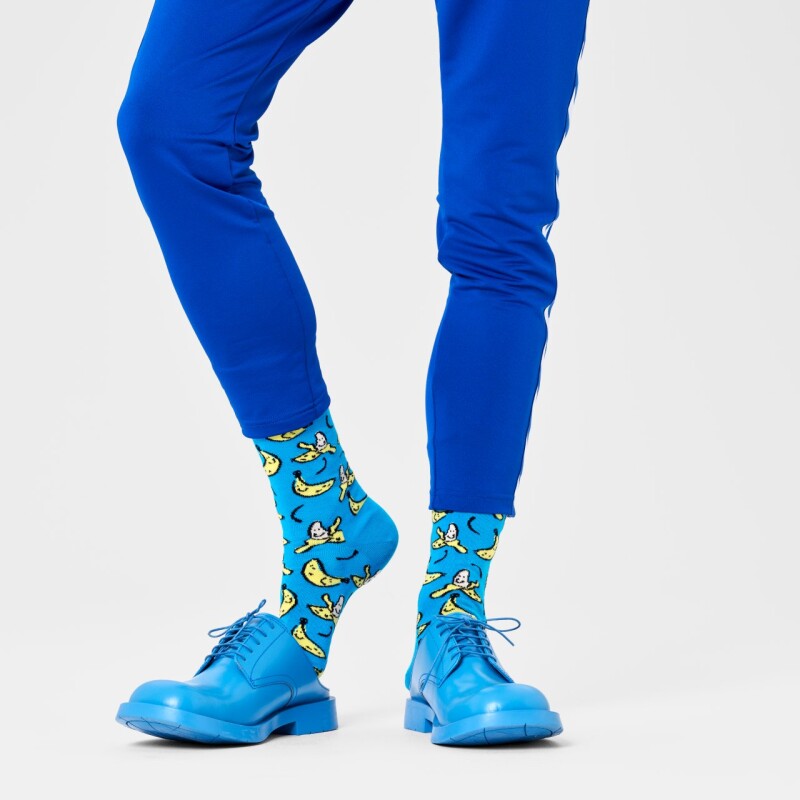 Happy Socks Medias - Banana Turquoise Happy Socks Medias - Banana Turquoise