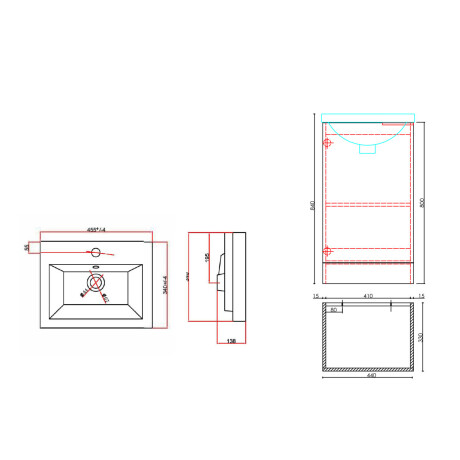 MUEBLE ANGIONI LAQUEADO EN MDF AL PISO - COLOR BLANCO C/ BACHA BLANCA DE CERAMICA BLANCO