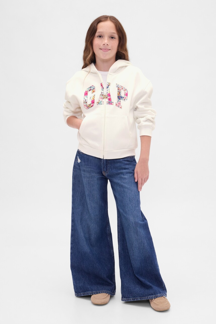 Canguro Con Cierre Niña New Off White