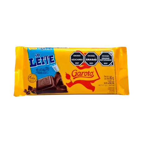 Chocolate GAROTO Tableta 80 Grs Chocolate con Leche