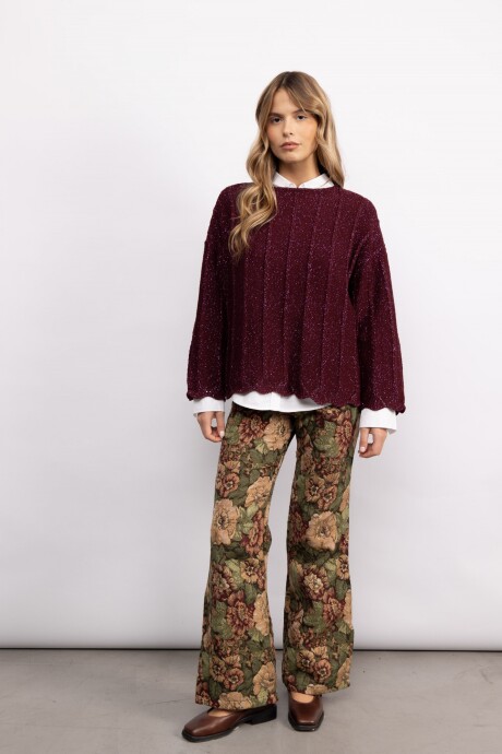 Sweater Calia Bordó
