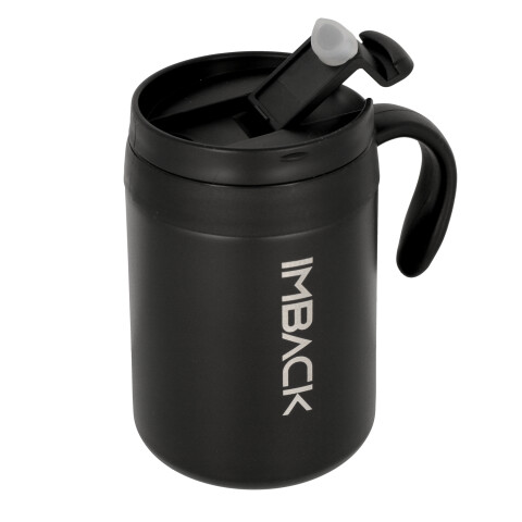 Vaso Termico Cafe Jarra Mug 503 Ml Imback Acero Inoxidable Doble Capa Con Manija Y Tapa Negro Vaso Termico Cafe Jarra Mug 503 Ml Imback Acero Inoxidable Doble Capa Con Manija Y Tapa Negro