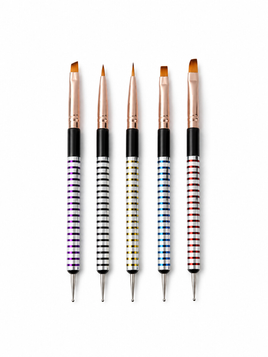 PINCELES PARA MAQUILLAJE PACK X 5 - VARIANTE 1 