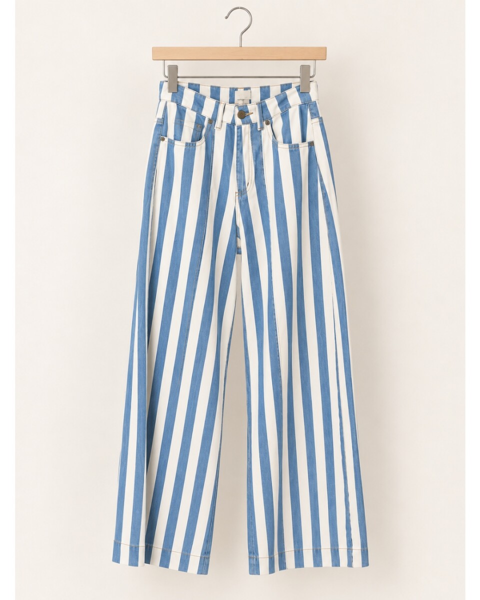 Pantalon Checa - Raya Azul 