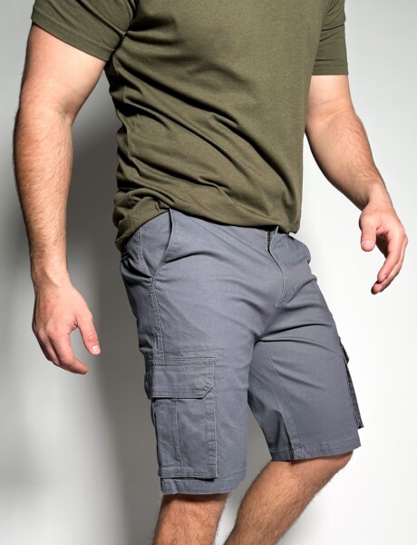 Bermuda cargo de gabardina Nairobi Topo