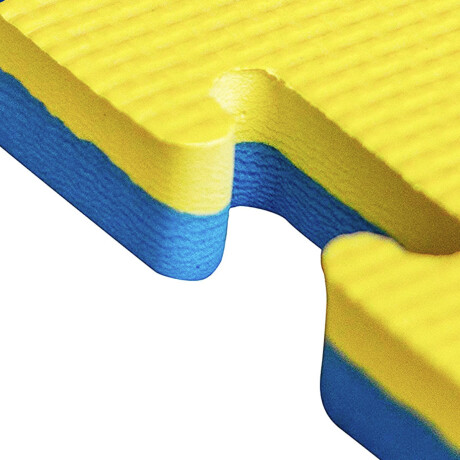 Piso Tatami Goma Eva Encastrable 1x1m 2cm Rojo / Azul